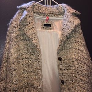 Piazza Sempione Button-Up Wool/Yarn Jacket